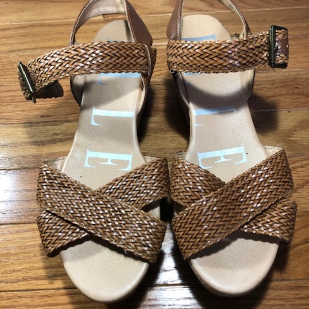 Pesaro ELLIE Cork Wedge Open Toe Dress Sandals